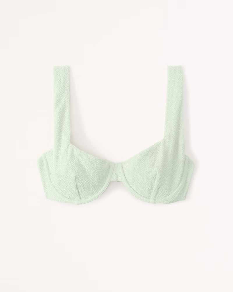 Women's Terry Wide Strap Underwire Bikini Top | Women's Swimwear | Abercrombie.com | Abercrombie & Fitch (US)