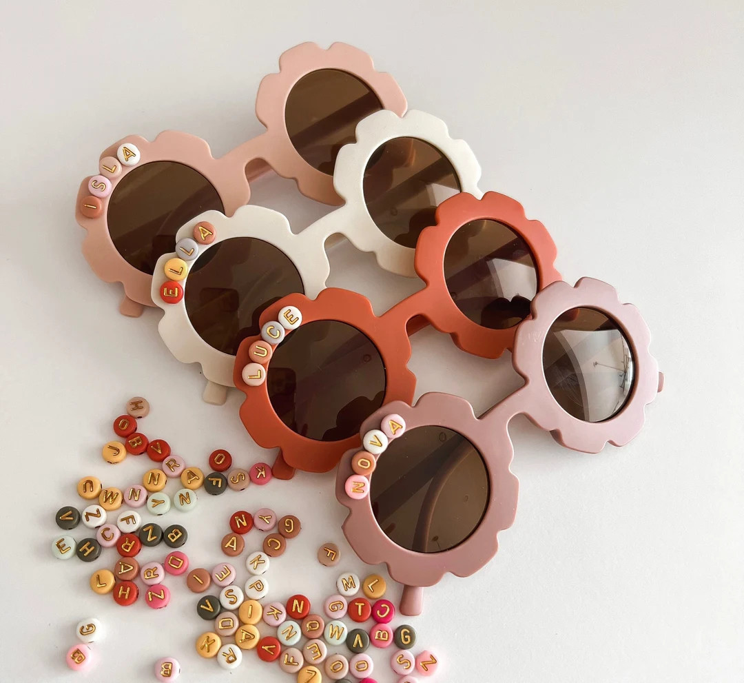 Kid Sunglasses Baby Toddler Glasses Custom Sunnies Personalized Sunglasses Party Favor Boy Flower... | Etsy (US)