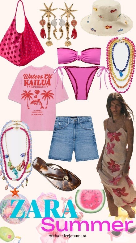 summer outfits
Zara summer new arrivals
My favorites: the mom shorts, the starfish necklace &  THE FISH BUCKET HAT, so cute!!! 
Bright summer outfit 

#LTKSwim #LTKootd #LTKSeasonal