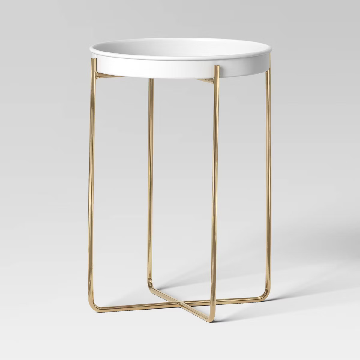 Iron Indoor Outdoor Planter Stand White/Brass - Threshold™ | Target