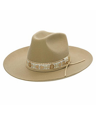 Itati Wool Felt Embroidered Cord Wide Brim Hat | Macy's