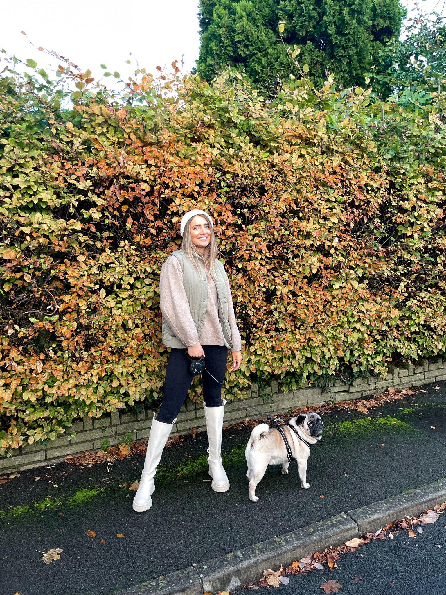 sunday walks with my family 🐶 (the rest pictured off screen, definitely causing mayhem) 

