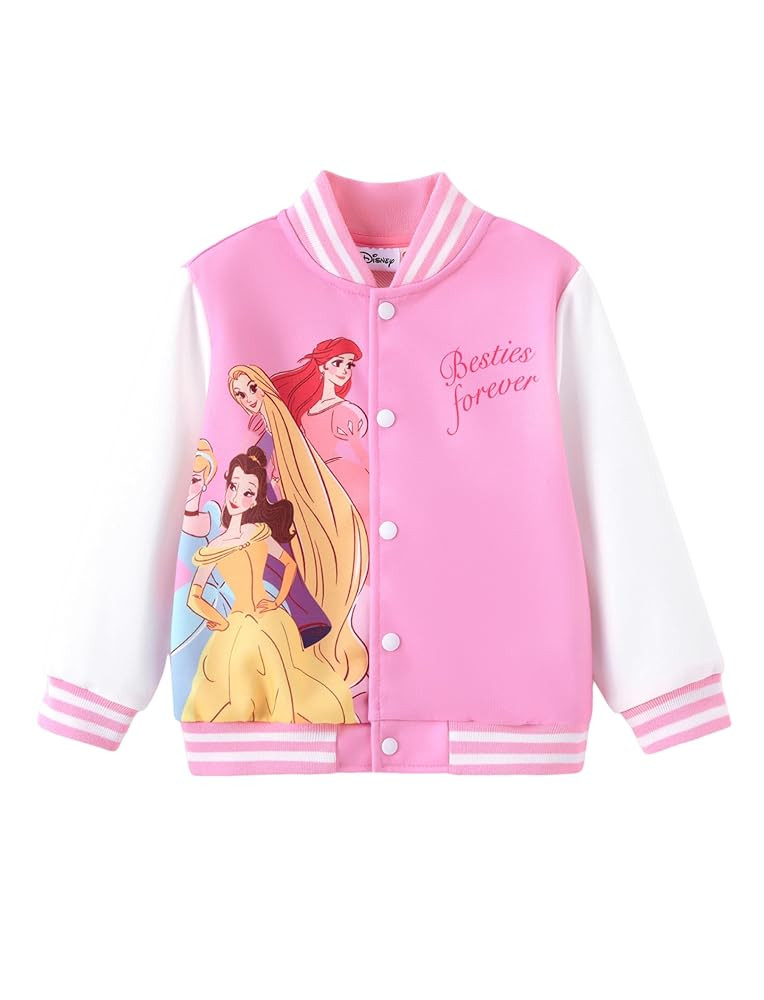Disney Minnie Mickey Stitch Princess Frozen Elsa Jacket Lightweight Classic Button up Color Block... | Amazon (US)