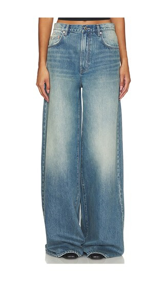 Luna Mid Rise Baggy Wide Leg Jeans in Jackson | Revolve Clothing (Global)
