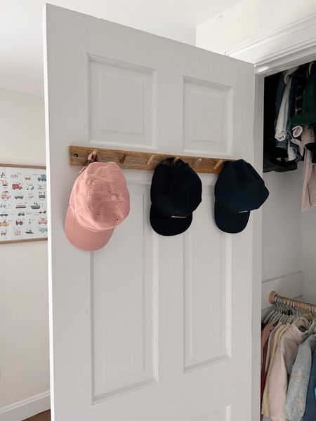 Wooden hanger is only $12 and comes in 3 colors. Love it for organizing the kids hats 

home organization, kids room 

#LTKhome #LTKunder50 #LTKkids