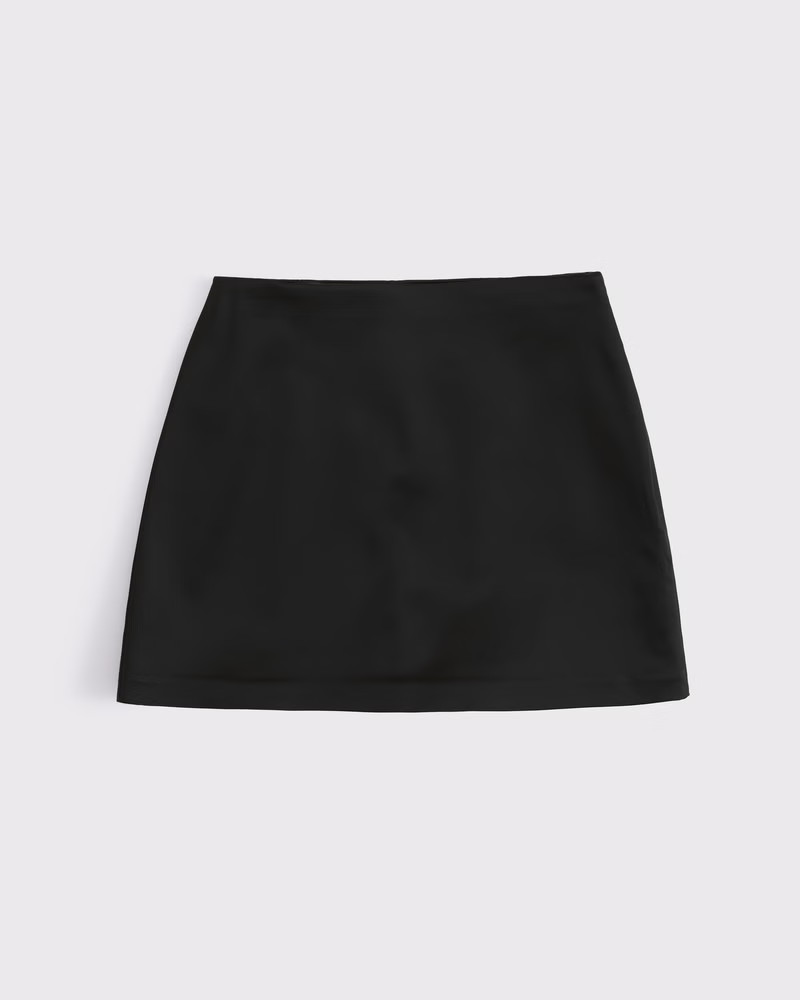Women's Satin Sculpt Mini Skort | Women's New Arrivals | Abercrombie.com | Abercrombie & Fitch (US)