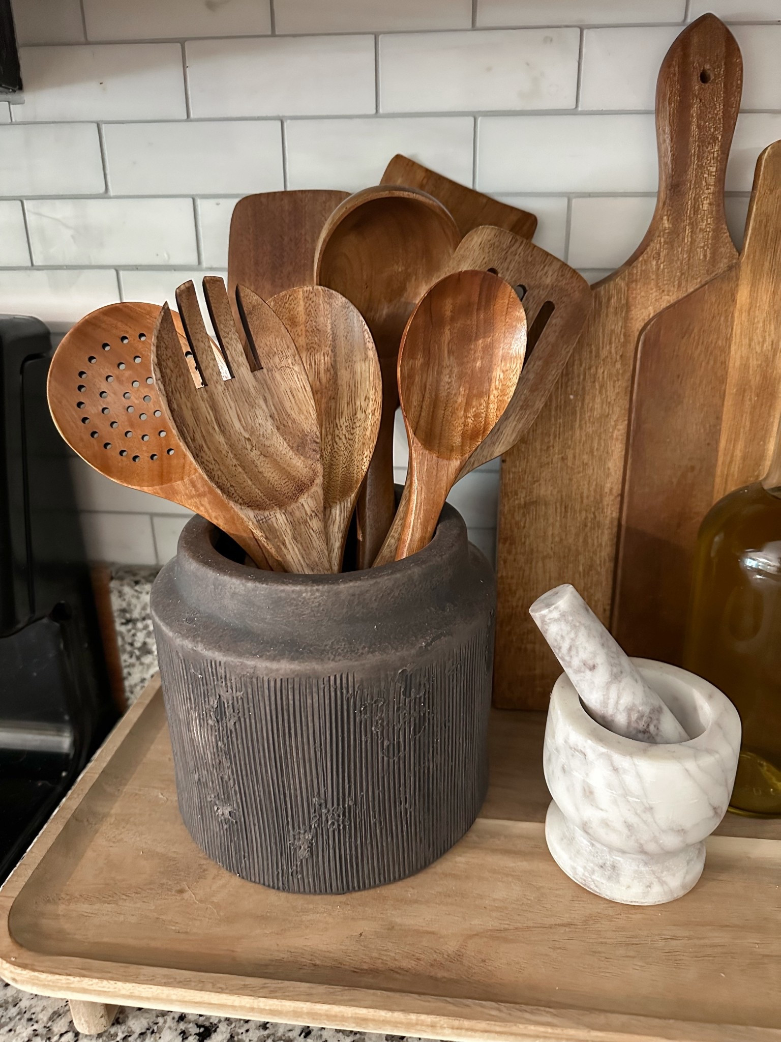 Swapped out our plastic utensils for these beautiful wooden ones 

#LTKFindsUnder50 #LTKFindsUnder100 #LTKHome