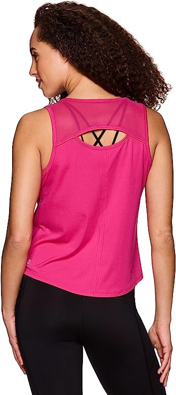 RBX Active Women's Sleeveless Athletic Performance Running Workout Yoga Tank Top with Mesh Ventil... | Amazon (US)