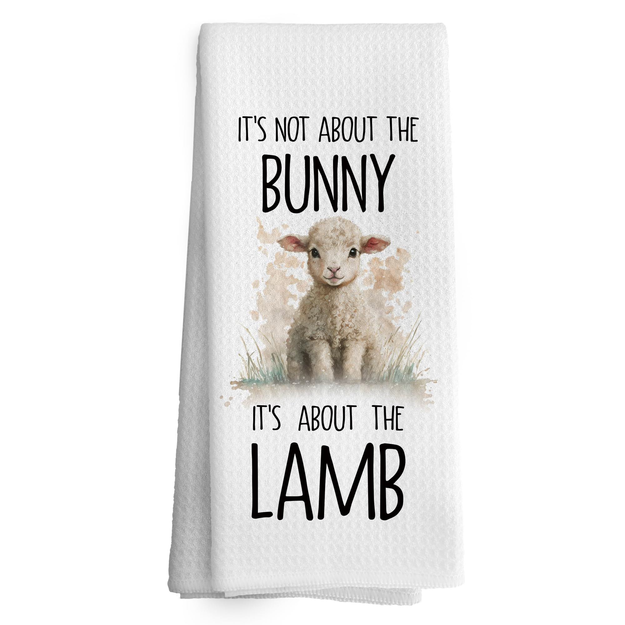 Easter Religious Kitchen Towels 16x24 Inches, Christian Gifts for Women Men, Watercolor Cute Lamb... | Amazon (US)