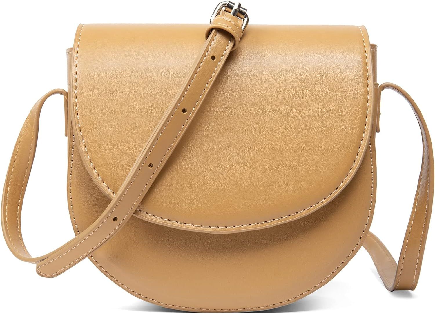 Retro Simplicity Saddle Bag Single Shoulder Bag Messenger Bag Inclined Shoulder Bag | Amazon (US)