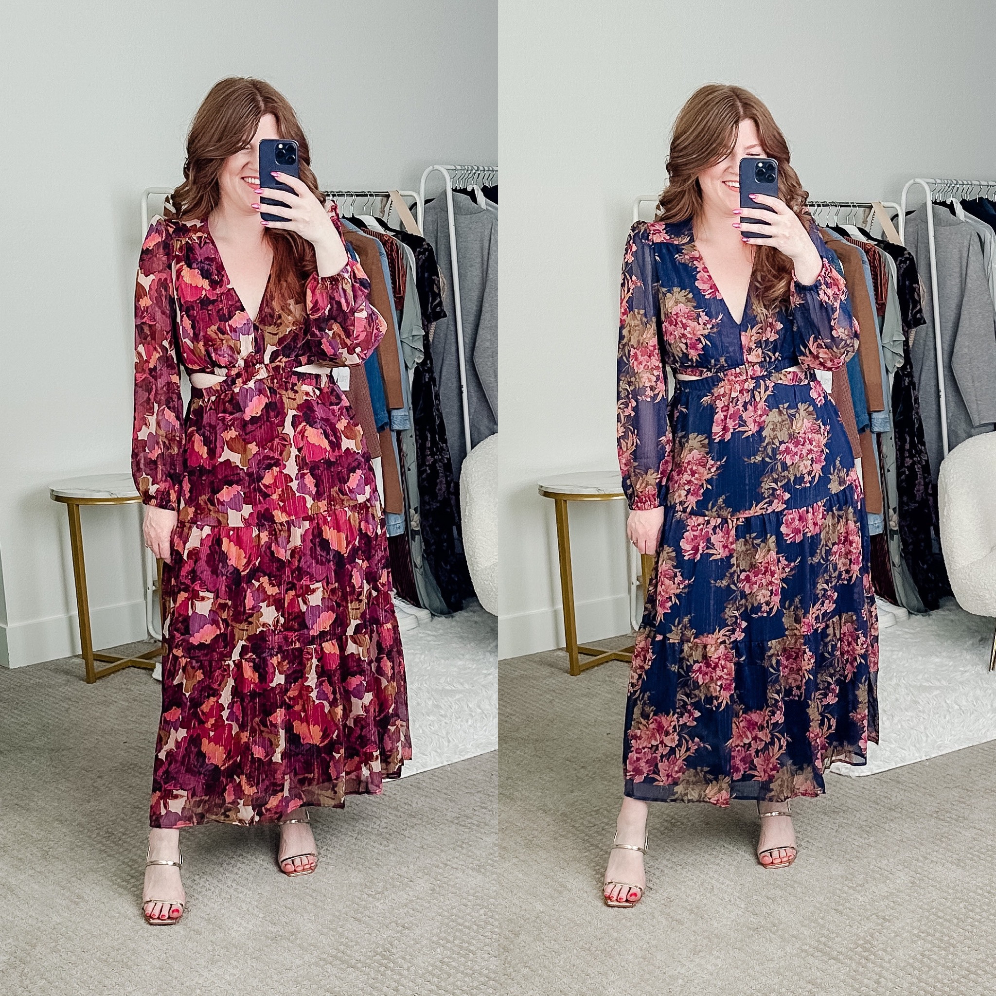 Walmart wedding guest dress. So pretty!! I think I like the maroon color best but they are both so good. Size medium. 

Fall wedding guest dress. Walmart dress. Fall dress. 

#LTKwedding #LTKmidsize #LTKunder50