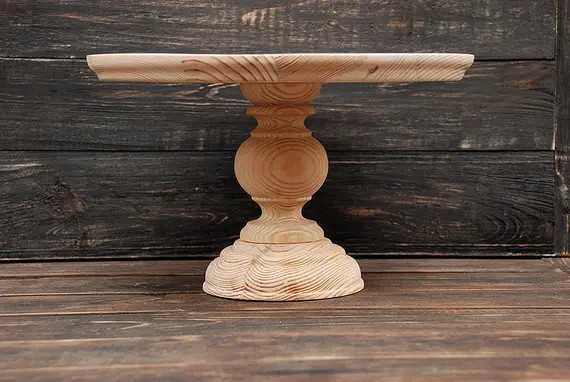6" 7" 8" 9" 10" 11" 12" 13" 14" 15" 16" 17" 18" Wooden blank cake stand,unfinished wooden cake st... | Etsy (US)