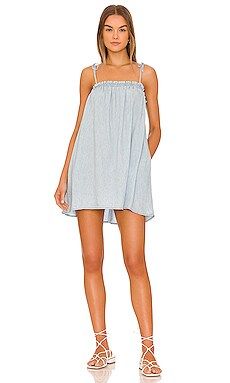 Show Me Your Mumu Angel Mini Dress in Light Chambray from Revolve.com | Revolve Clothing (Global)