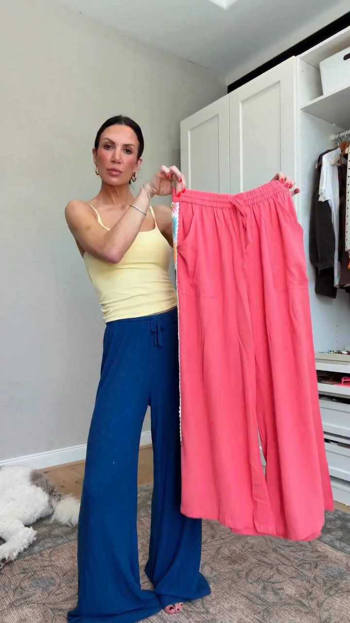 These crochet trim pants make me so happy! They come in several colors too!
I’m 5’6” 1/2 - 120 lbs wearing a small in the top and pants. 

#amazonfashion #outfitideas #affordableoutfits 
Summer outfit ideas

#LTKootd #LTKgrwm #LTKOver40
