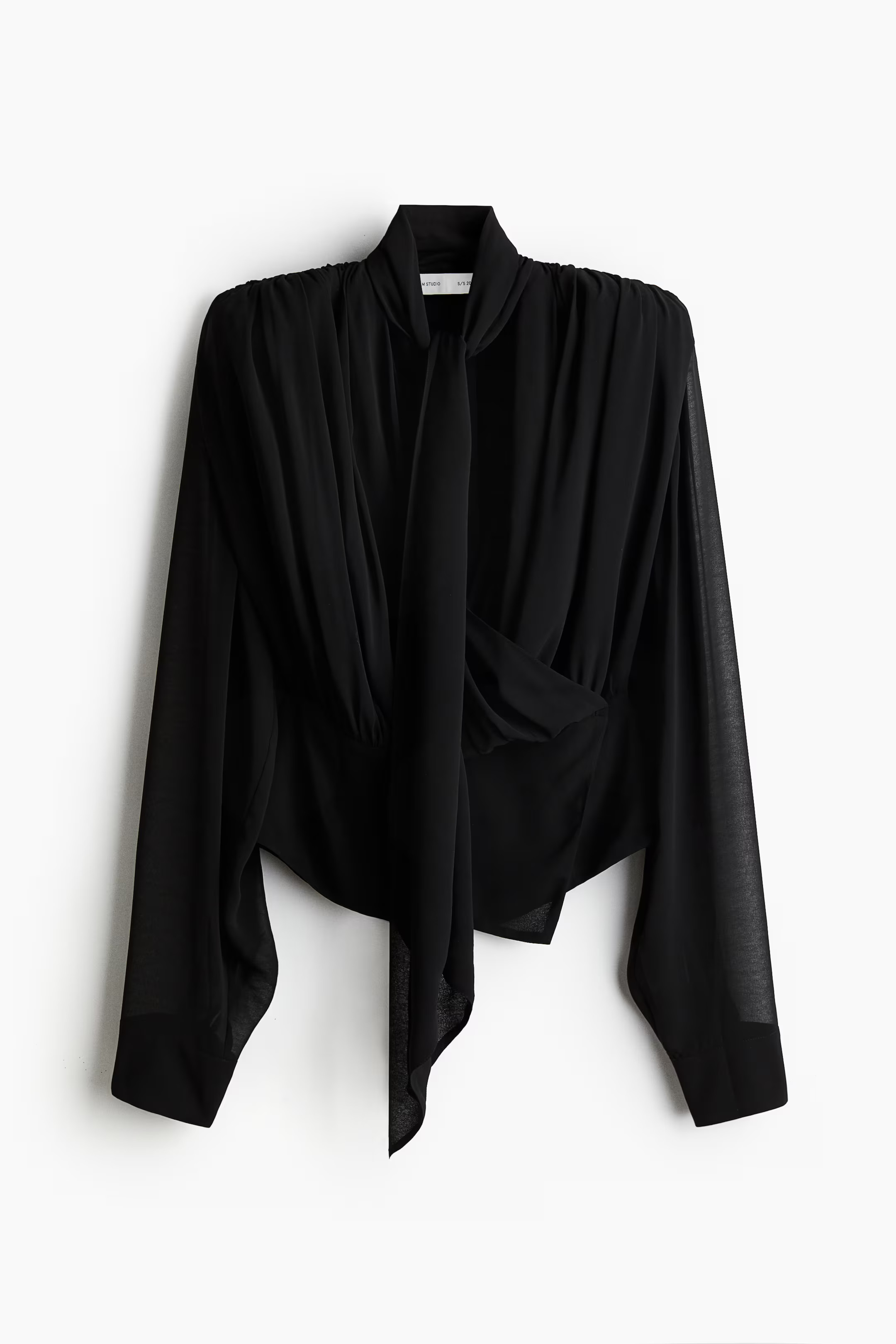 Draped chiffon blouse | H&M (UK, MY, IN, SG, PH, TW, HK)