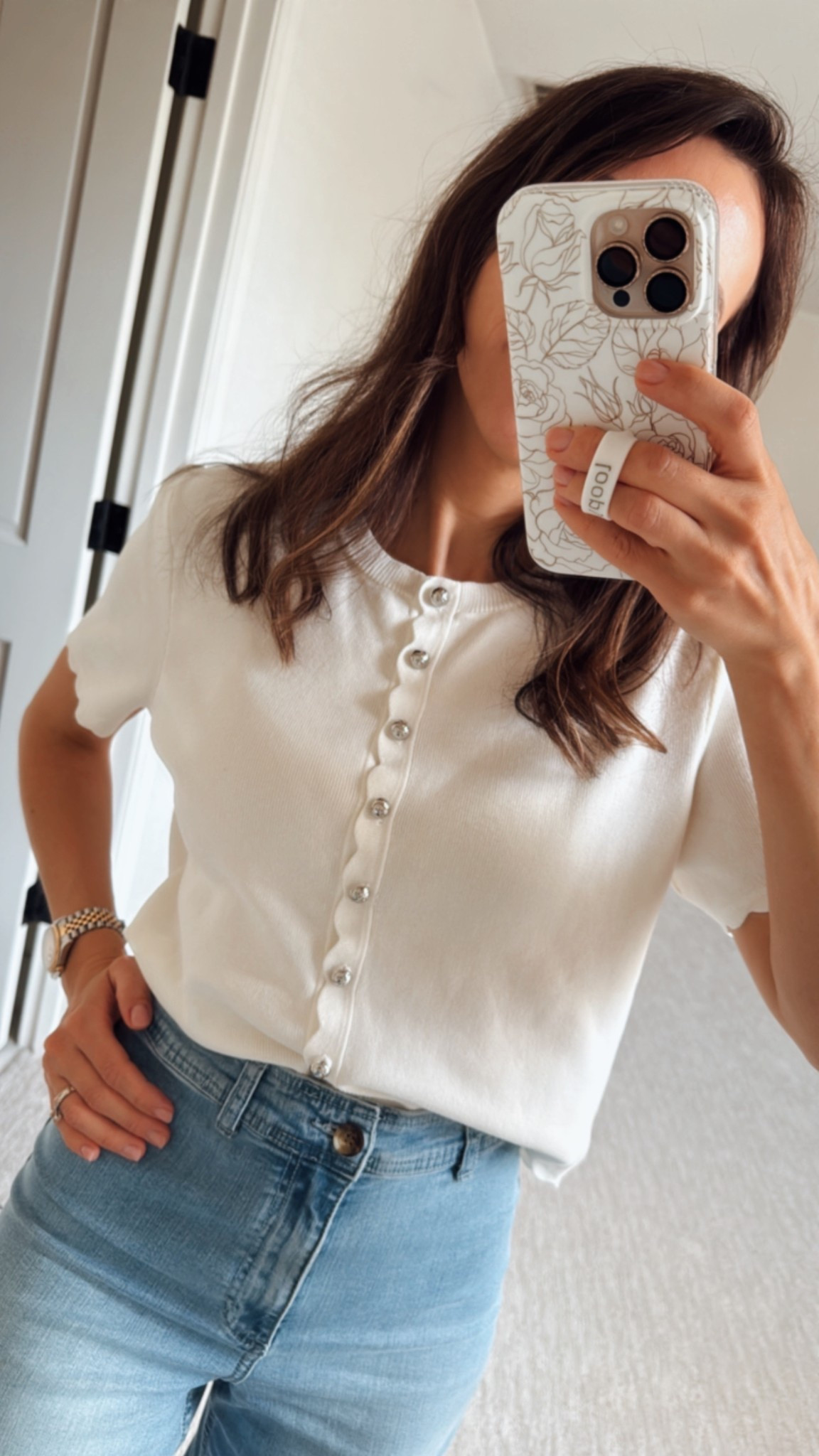 Super pretty scalloped top 🌸 

#LTKWorkwear #LTKTravel #LTKStyleTip