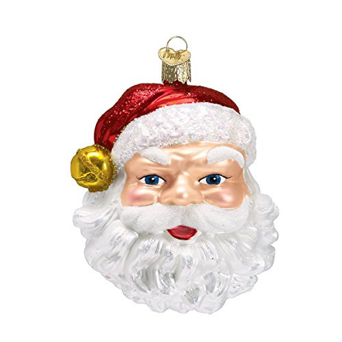 Old World Christmas Jingle Bell Santa Glass Blown Ornament for Christmas Tree, Handcrafted Holiday Decoration, Santa Collection | Amazon (US)