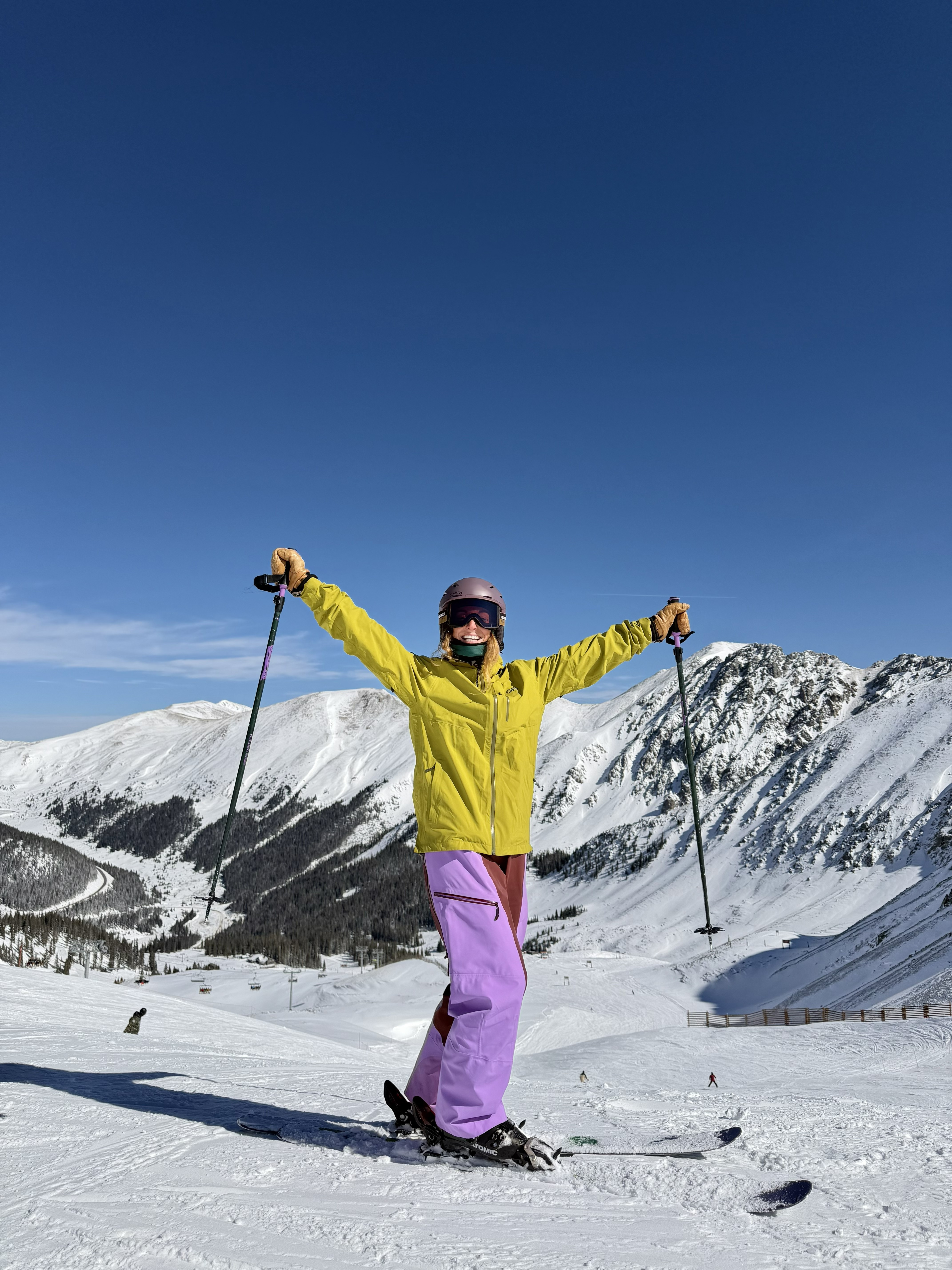 Powder days are better in bright colors! Obsessed with this combo. My OR jacket paired with these Seniq snow pants kept me warm, comfy, and cute all day on the mountain. 

 #LTKdayinmylife #LTKActive #LTKTravel