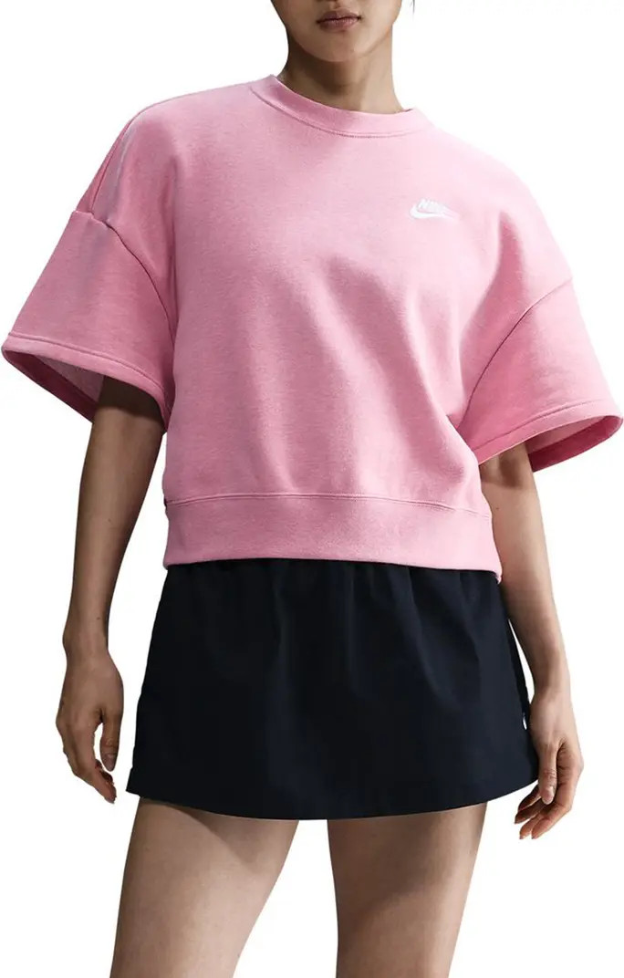 Sportswear Club Short Sleeve Fleece Pullover | Nordstrom Rack
