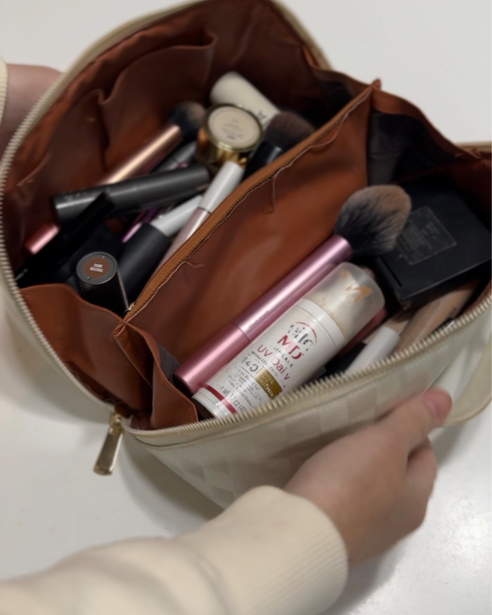 My favorite makeup bag is under $30 🖤 I don’t travel without this. It holds everything and is easy to clean! 

Vacation essentials, travel essentials, cosmetic bag, makeup bag, toiletry bag, luggage, travel must have, own and love, Amazon, Amazon beauty, Amazon must haves, Amazon finds, amazon favorites, Amazon essentials #amazon #amazonbeauty

#LTKtravel #LTKfindsunder50 #LTKbeauty