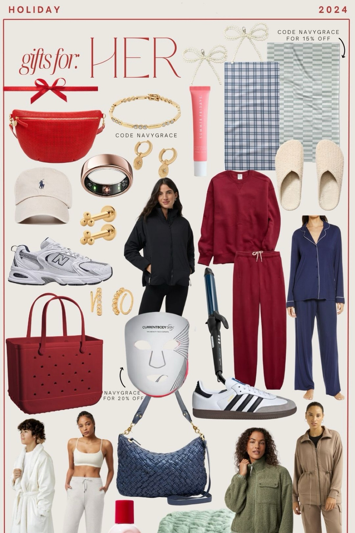 Gift guide for women! Find all links on www.navygrace.com 

#LTKGiftGuide #LTKCyberWeek #LTKHoliday