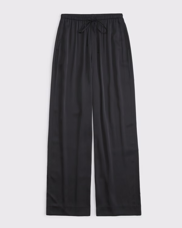 Women's Satin Pull-On Pant | Women's Bottoms | Abercrombie.com | Abercrombie & Fitch (US)