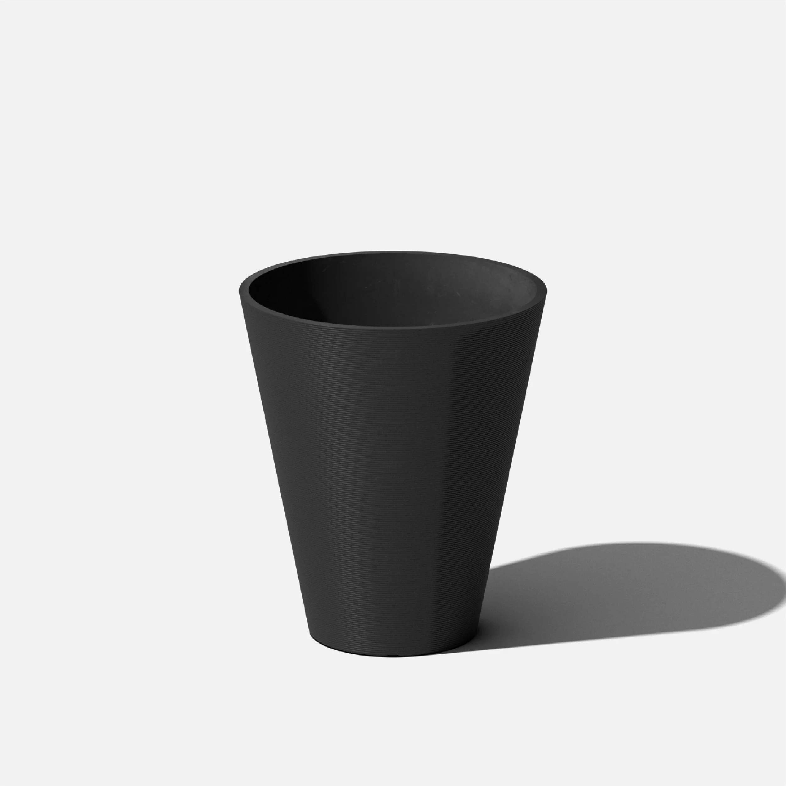 Veradek Kobo 11.5" x 11.5" x 14" Round Black Resin and Plastic Plant Planter - Walmart.com | Walmart (US)