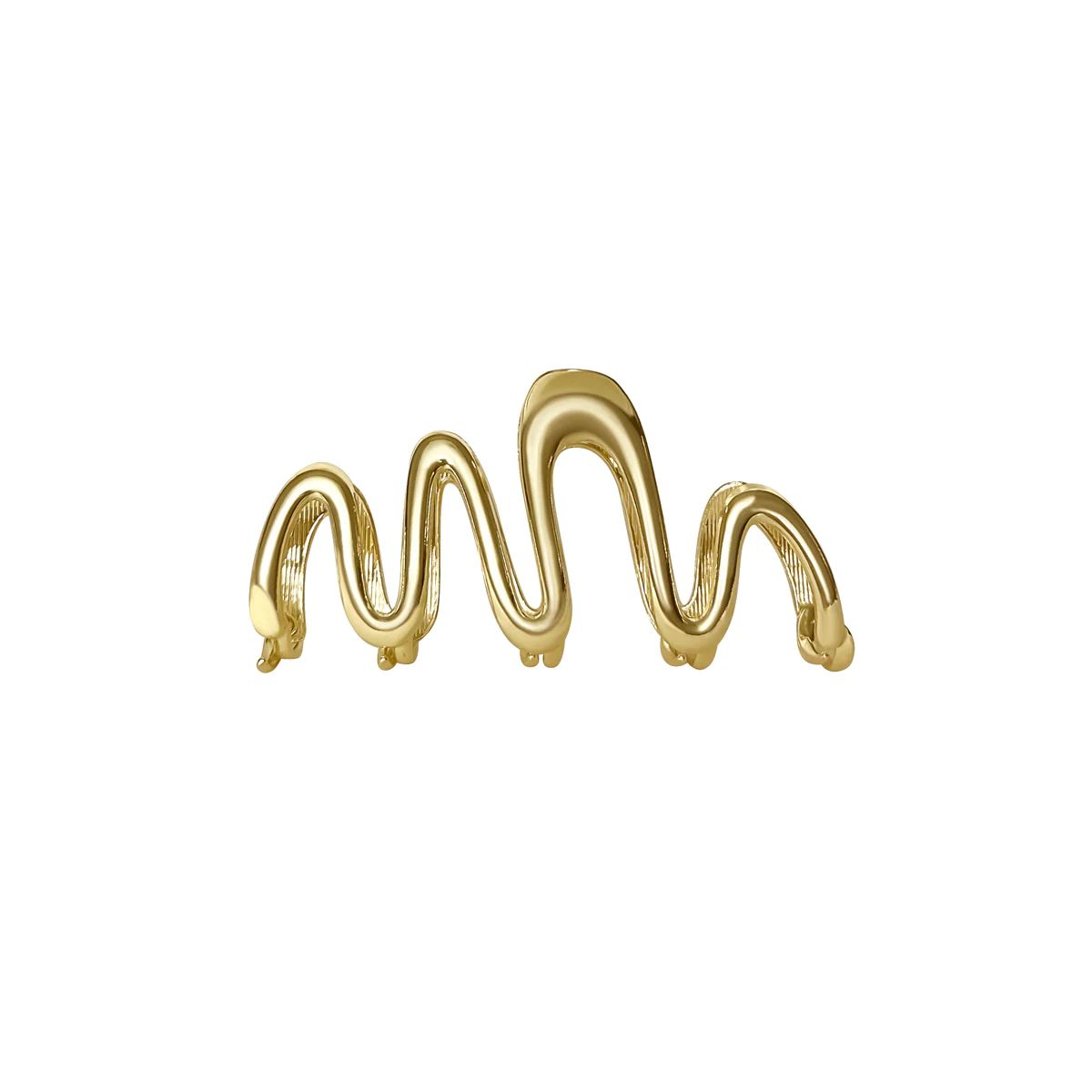 Gold Metal Scribble Hair Claw Clip | Anisa Sojka