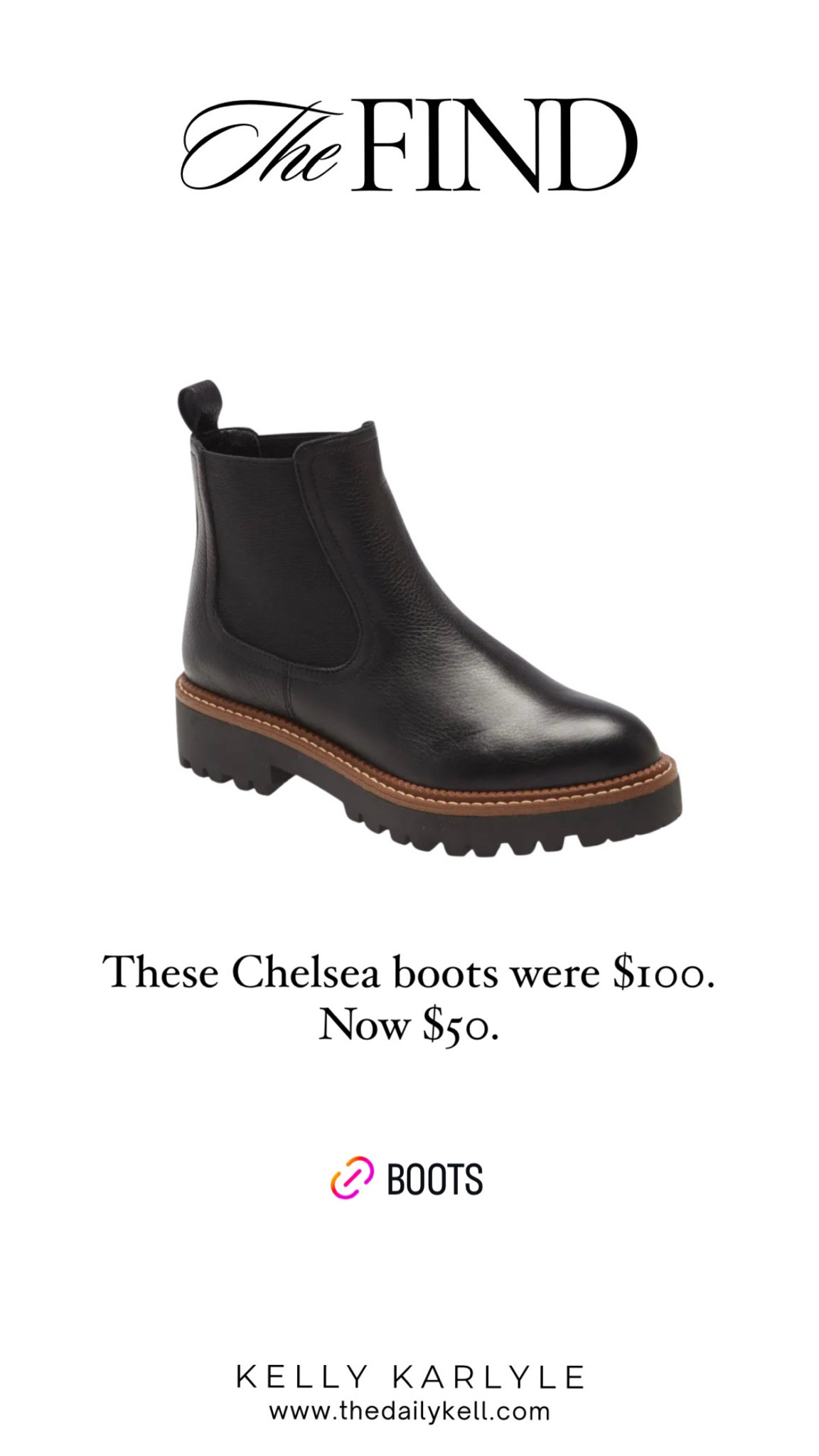 Black Friday Sales are here.  These Chelsea boots are on trend and half off.  

#LTKFindsUnder50 #LTKCyberWeek #LTKGiftGuide