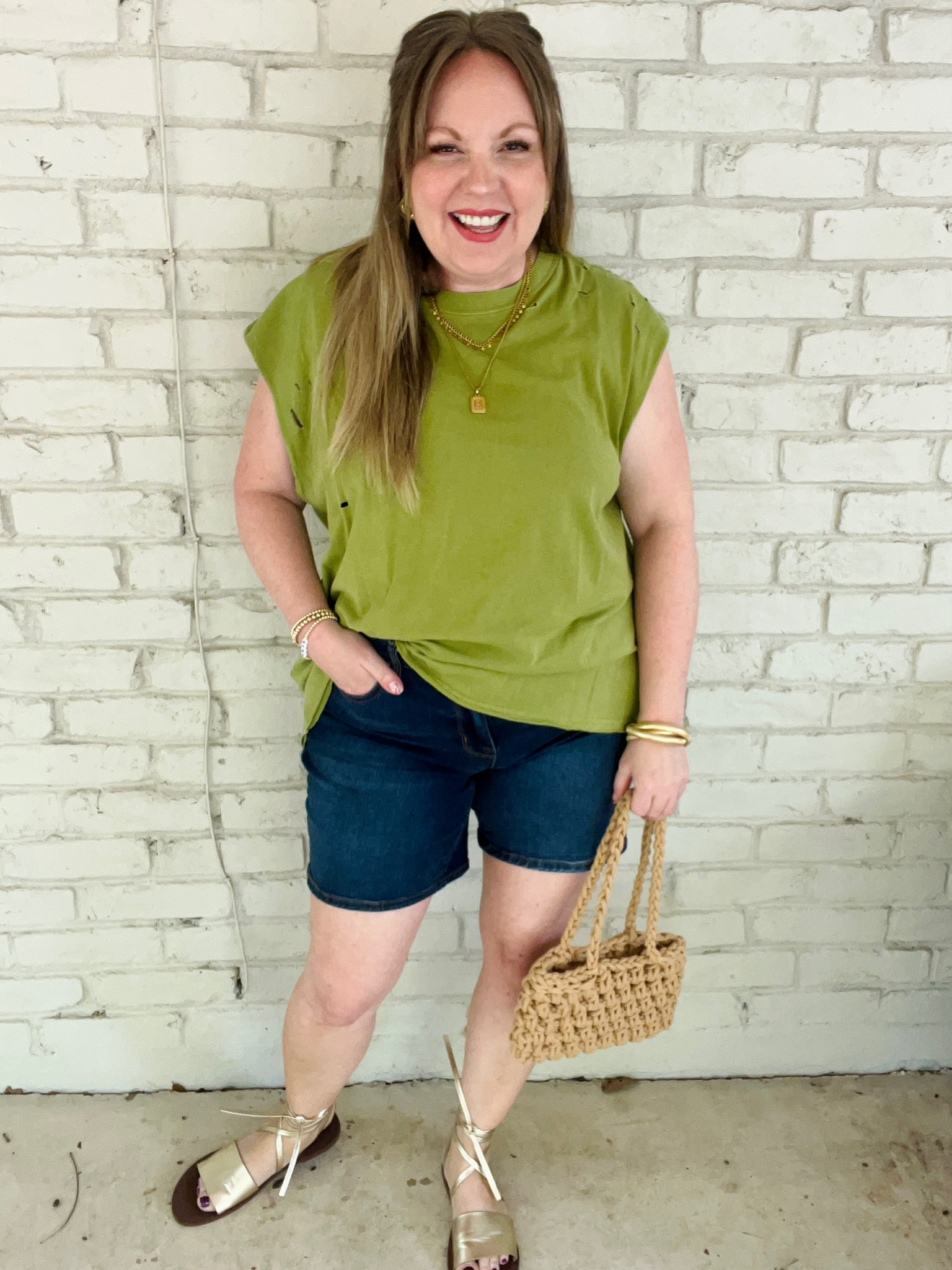 XL top (very oversized to wear with bike shorts, too); 10 shorts

#LTKunder50 #LTKsalealert #LTKSeasonal