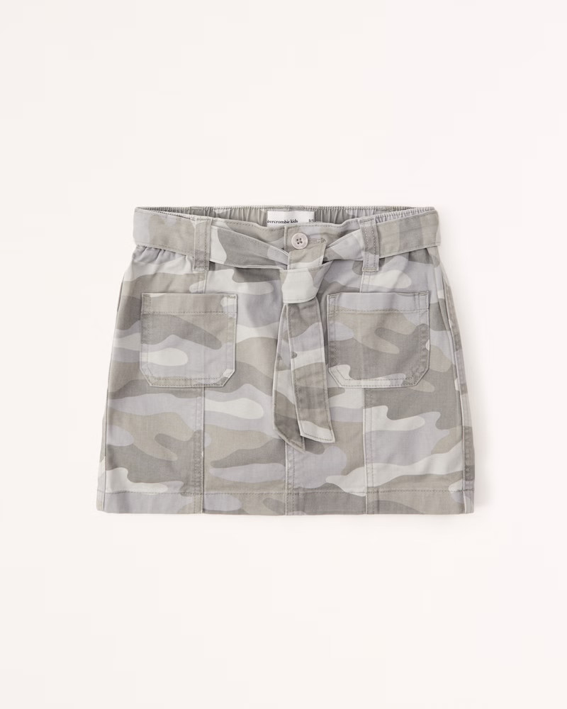girls cargo mini skort | girls bottoms | Abercrombie.com | Abercrombie & Fitch (US)