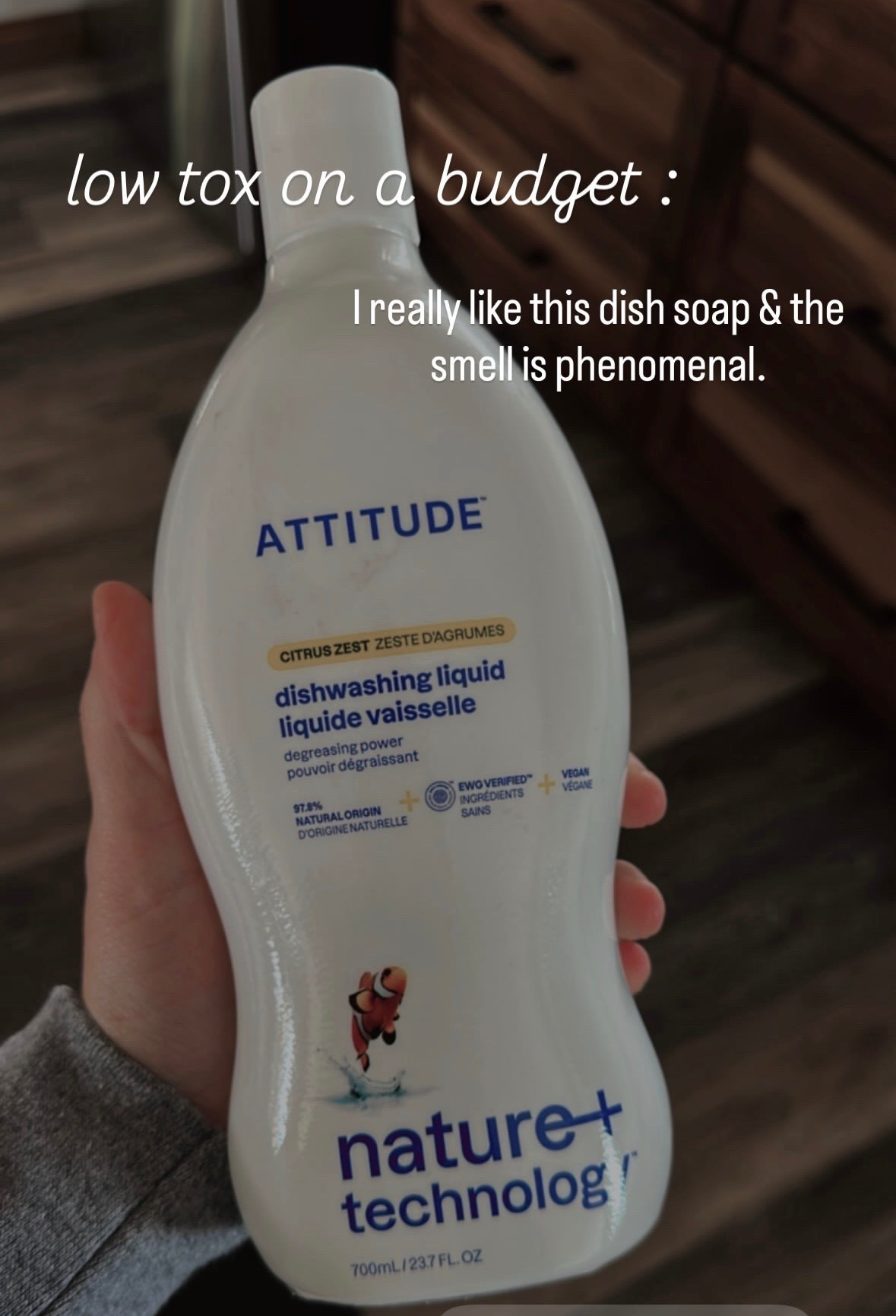 Clean dish soap that’s not overly expensive 