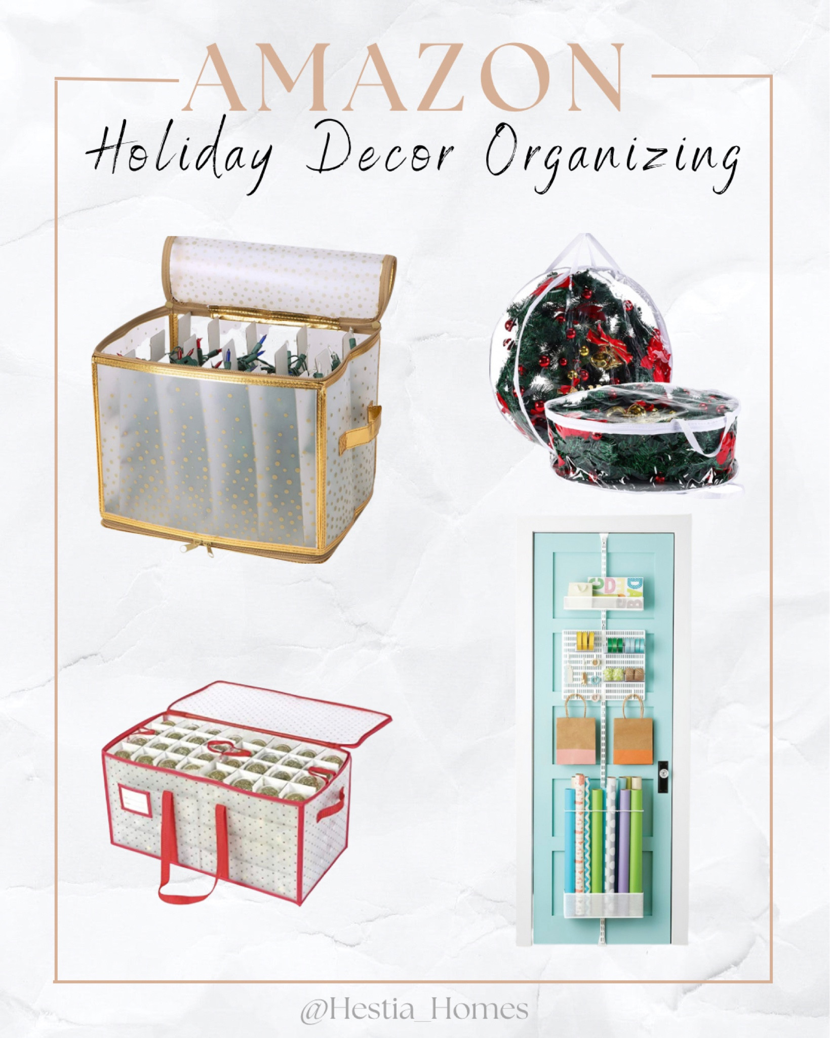 These are our go-to organizing products for holiday decor 

#LTKGiftGuide #LTKHoliday #LTKSeasonal