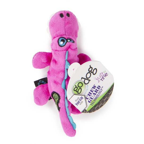 goDog® Gators? Just for Me? with Chew Guard Technology? Durable Plush Squeaker Dog Toy, Pink, Mi... | Walmart (US)
