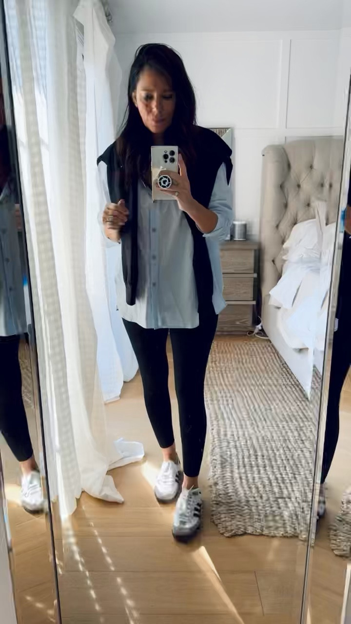 Casual outfit today! This spanx Air Essentials fabric is next level!! So lightweight and like air! The booty boost pants really suck me in and boost my booty  just like it says! The 7/8 length is perfect on me, I don’t like them too long but they are not short like a capri length at all!
Adidas sambas are always sold out but I found a full size run! 
Great practical favorites make great  gifts too!!

#LTKFindsUnder100 #LTKFitness #LTKGiftGuide