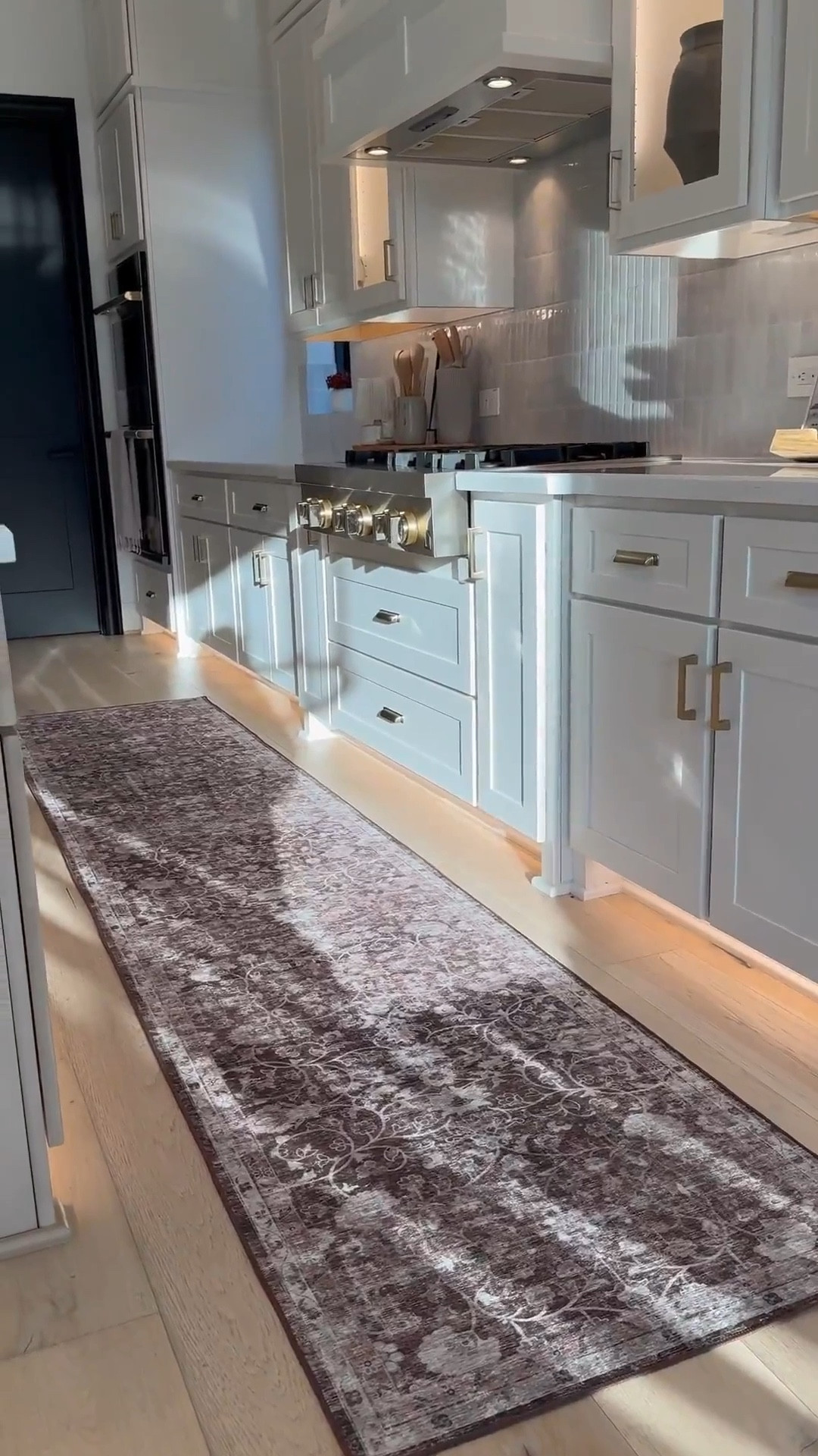 I am obsessed with these gorgeous runners! Let me know which one is your favorite 1,2,3, or 4th option. I added rug grippers to the corners to keep the rug in place. A rug mat is also perfect to keep the rug from sliding 🤎#LTKStyleTip



#LTKHome #LTKSaleAlert