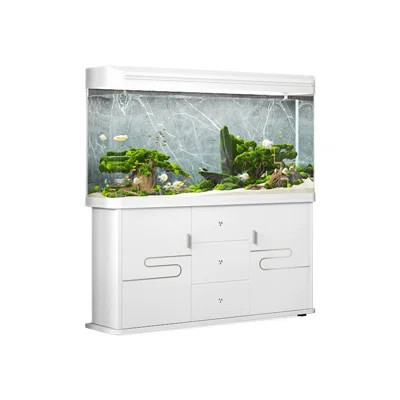 Glass+ Manufactured Wood Modern Eco Aquarium Tank | Wayfair North America