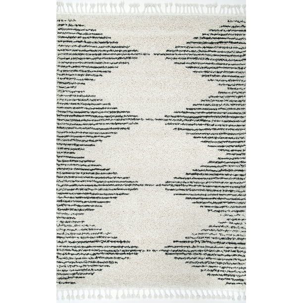 nuLOOM Bria Moroccan Diamond Tassel Area Rug - Walmart.com | Walmart (US)