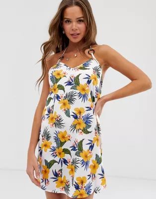 New Look Beach Dress in Tropical Pattern | ASOS (Global)