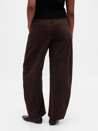 High Rise Barrel Jeans | Gap (US)