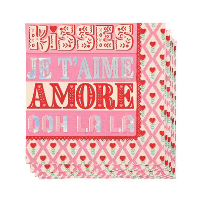 Packed Party Ooh La Love Valentine's Napkins (20 count) | Target