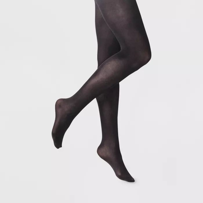 Women's 50D Opaque Control Top Tights - A New Day&#153; Black | Target