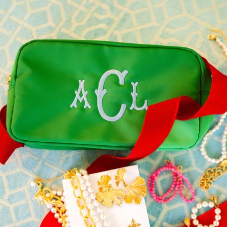 Love a cute nylon pouch for so many things—makeup on a trip, corralling items in my purse, or use as a gift bag to give someone makeup, jewelry, etc. Its on sale too! Love how it comes with the personalization! 

#LTKCyberWeek #LTKGiftGuide #LTKHoliday