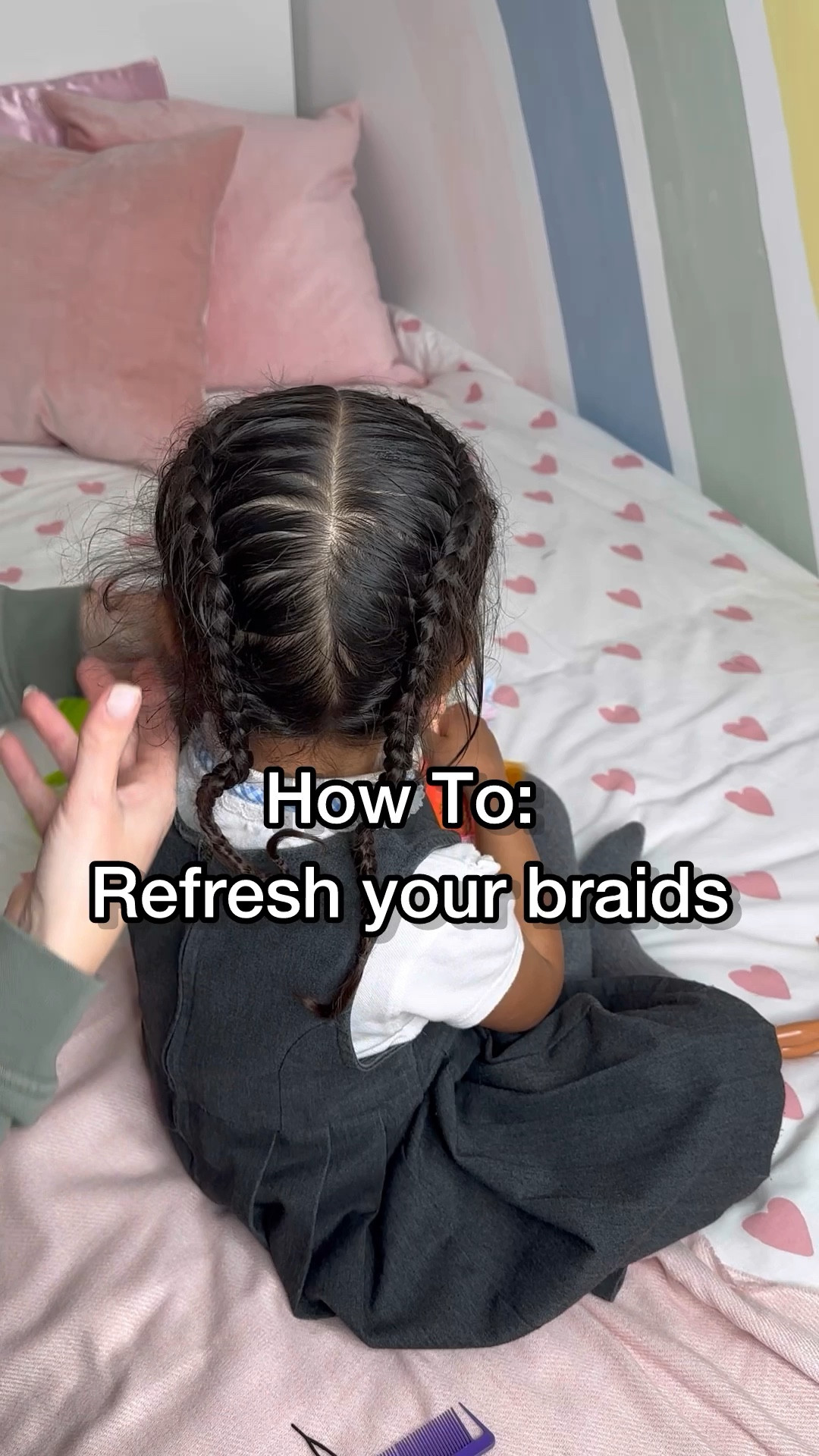 How To: refresh 5 day old braids 

#LTKstyletip #LTKkids #LTKbeauty