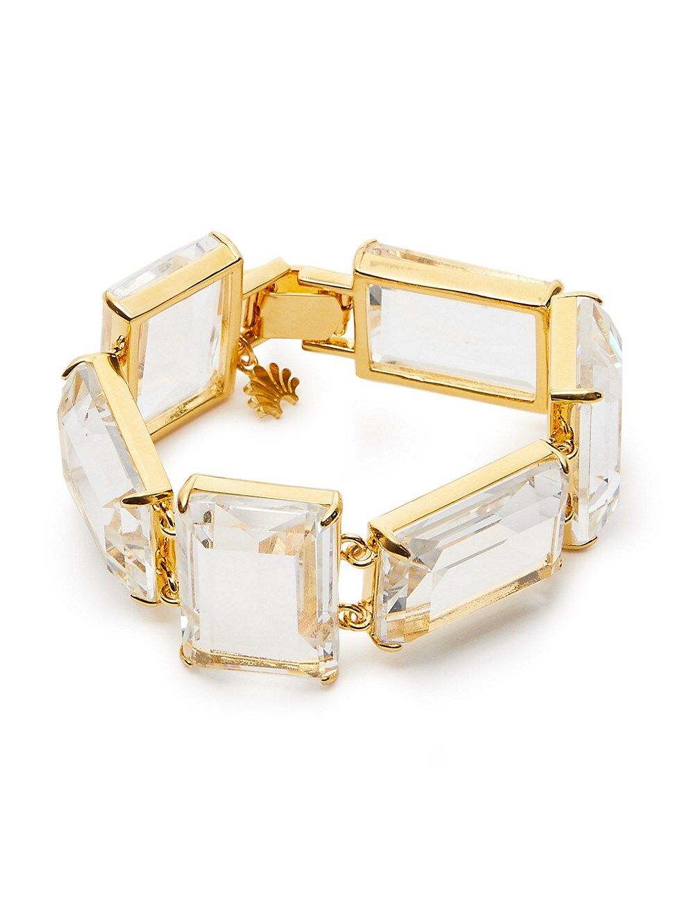 14K-Gold-Plated & Crystal Alternating Bracelet | Saks Fifth Avenue