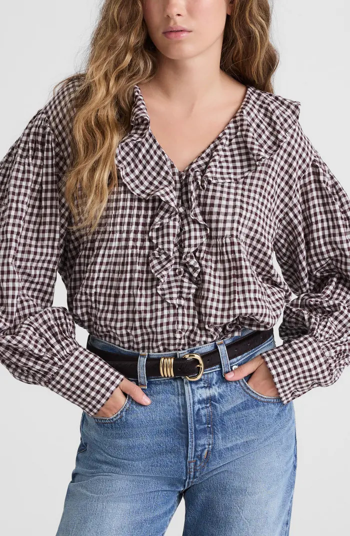 Ruffle Pintuck Long Sleeve Top | Nordstrom