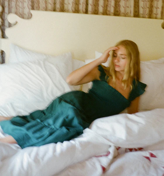 The Ellie Nap Dress - Midnight Green | Hill House Home US