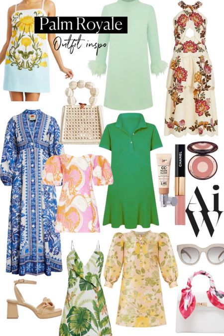 Palm Royale inspo
Vacation 

Spring Dress 
Summer outfit 
Summer dress 
Vacation outfit
Date night outfit
Spring outfit
#Itkseasonal
#Itkover40
#Itku
Floral dress