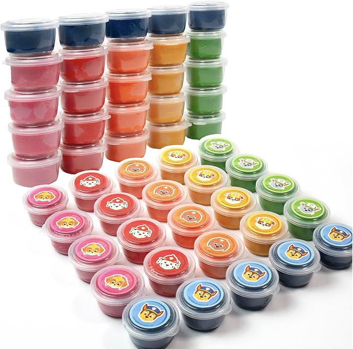 Paw Patrol Dough Party Pack, 25-Pack, Includes Colorful Paw Patrol Sensory Doughs, 6 Colors, 2 oz... | Amazon (US)