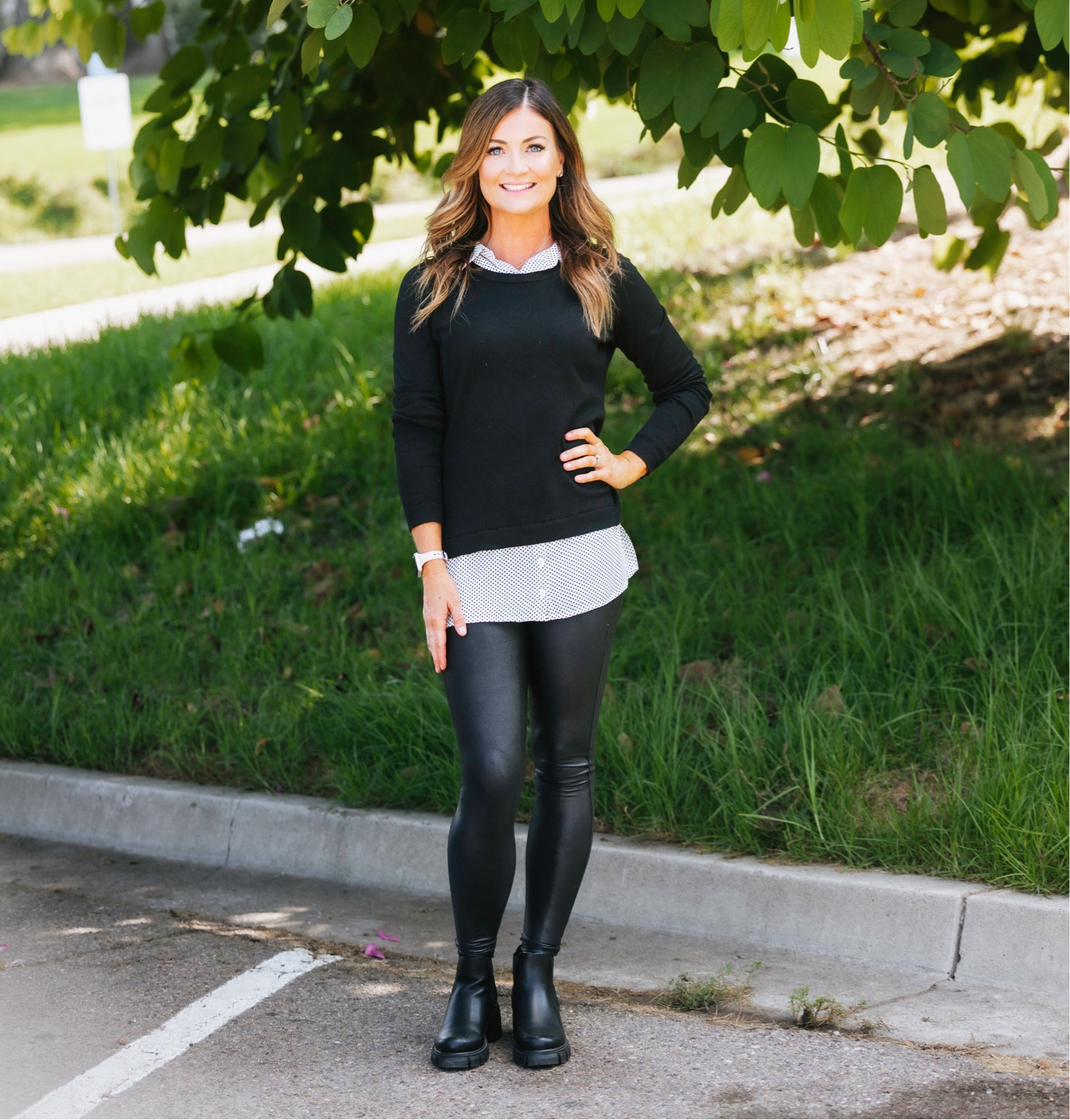 My favorite faux leather leggings are on sale! 

#LTKxNSale #LTKsalealert #LTKworkwear